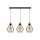 Luster na lanku DIAMENT 3xE27/60W/230V dub