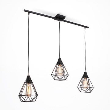 Luster na lanku DIAMOND 3xE27/60W/230V 83 cm