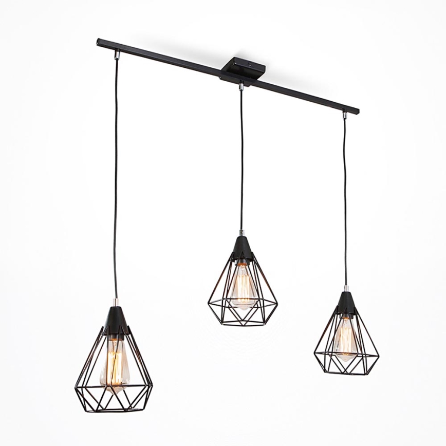 Luster na lanku DIAMOND 3xE27/60W/230V 83 cm