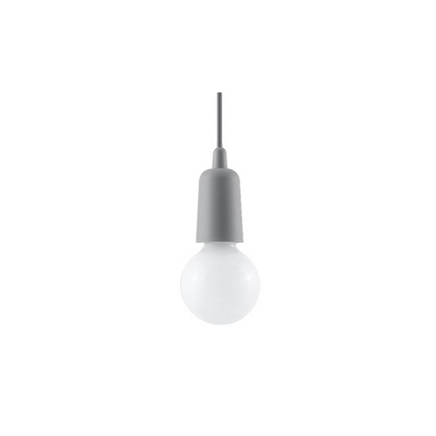 Luster na lanku DIEGO 1xE27/60W/230V šedá