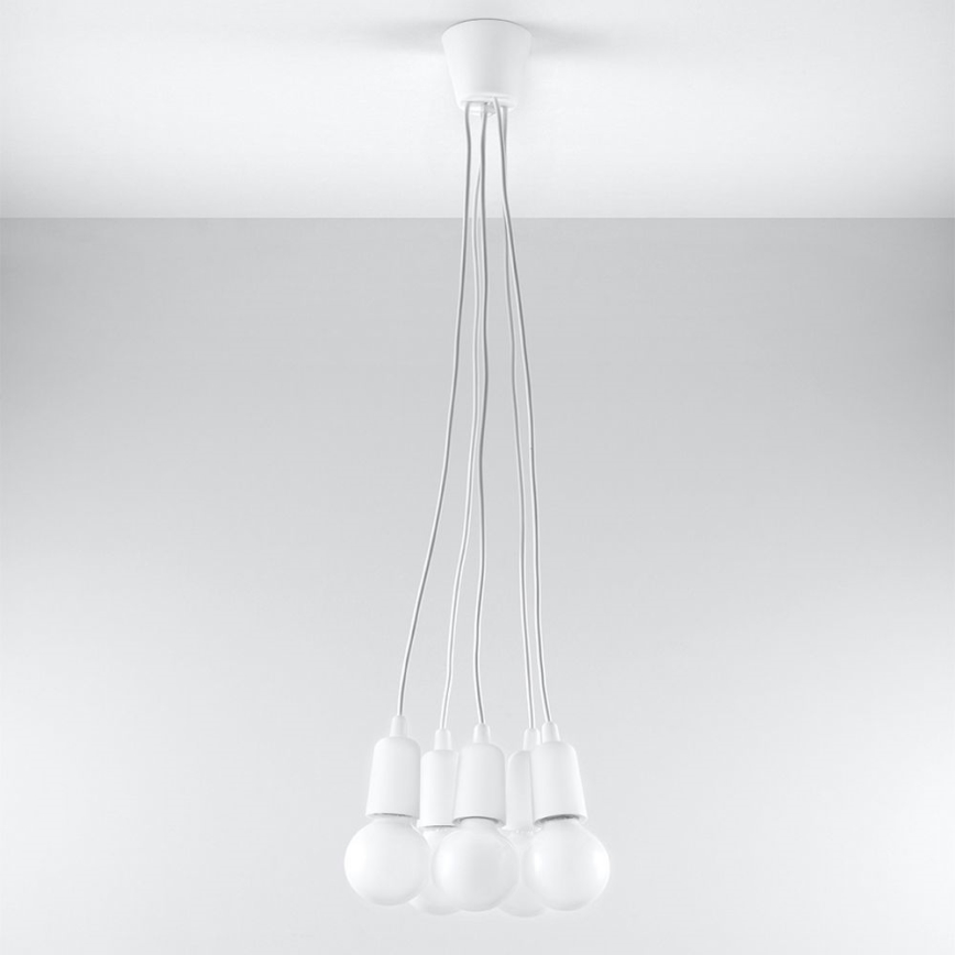 Luster na lanku DIEGO 5xE27/60W/230V