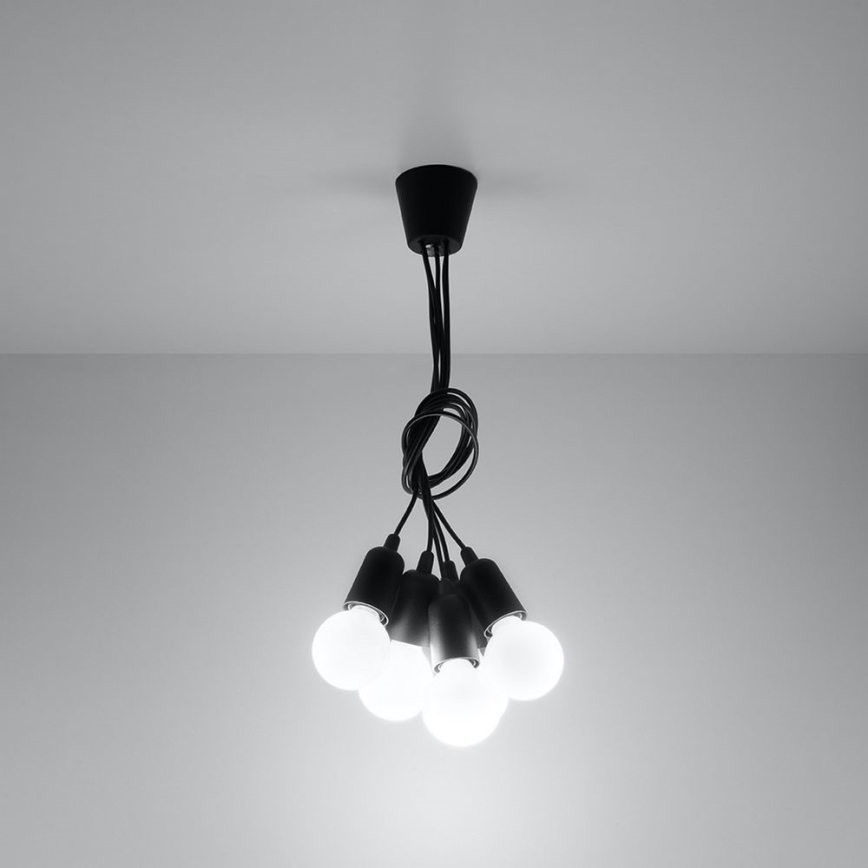 Luster na lanku DIEGO 5xE27/60W/230V