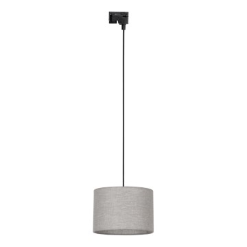 Luster na lanku do 1-fázového lištového systému TRACER 1xE27/15W/230V pr. 30 cm čierna/šedá