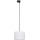 Luster na lanku do 3-fázového lištového systému TRACER 1xE27/15W/230V pr. 30 cm čierna/biela