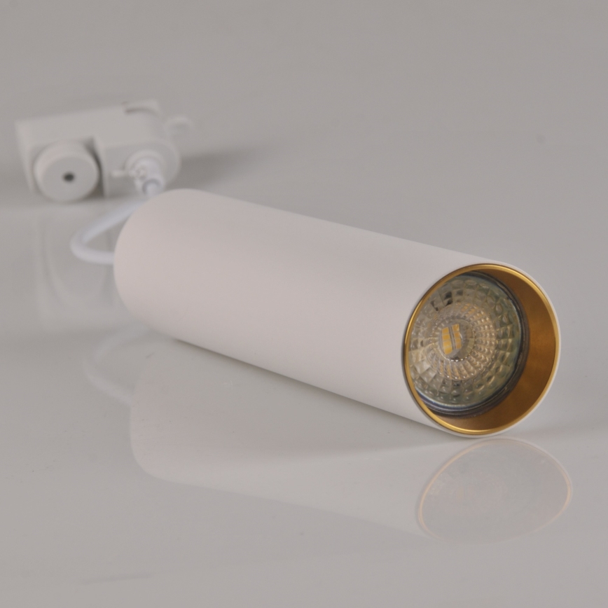 Luster na lanku do lištového systému MARIBEL 3xGU10/10W/230V + 1 m lištový systém biela