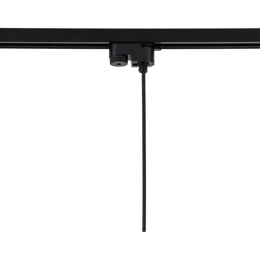 Luster na lanku do 1-fázového lištového systému TRACER 1xE27/15W/230V pr. 20 cm čierna