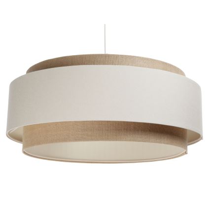 Luster na lanku DOBLO 1xE27/60W/230V krémová/béžová