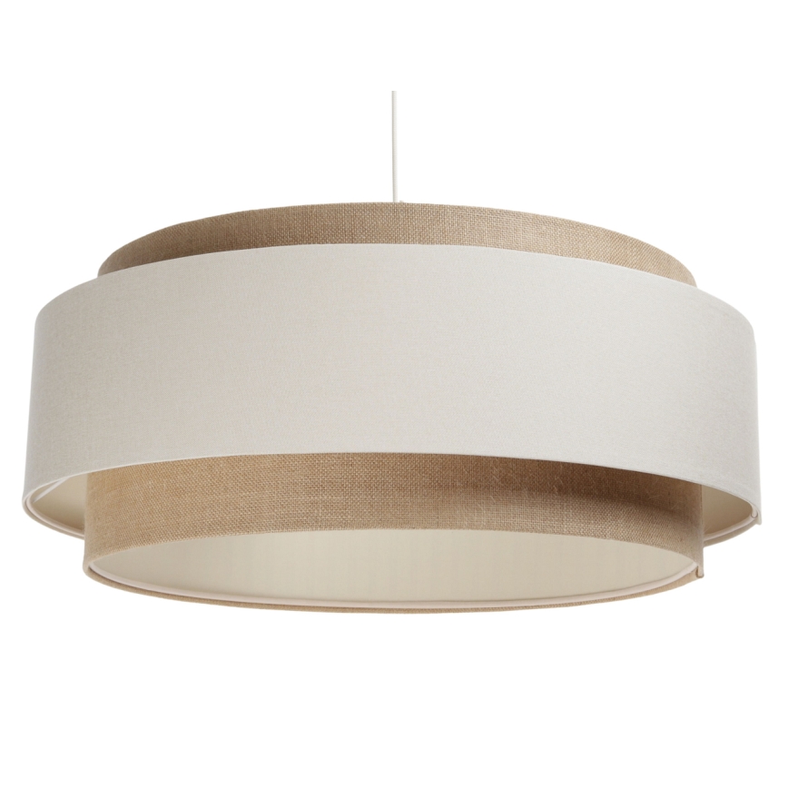 Luster na lanku DOBLO 1xE27/60W/230V krémová/béžová