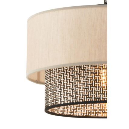 Luster na lanku ECHO 1xE27/60W/230V béžová/šedá