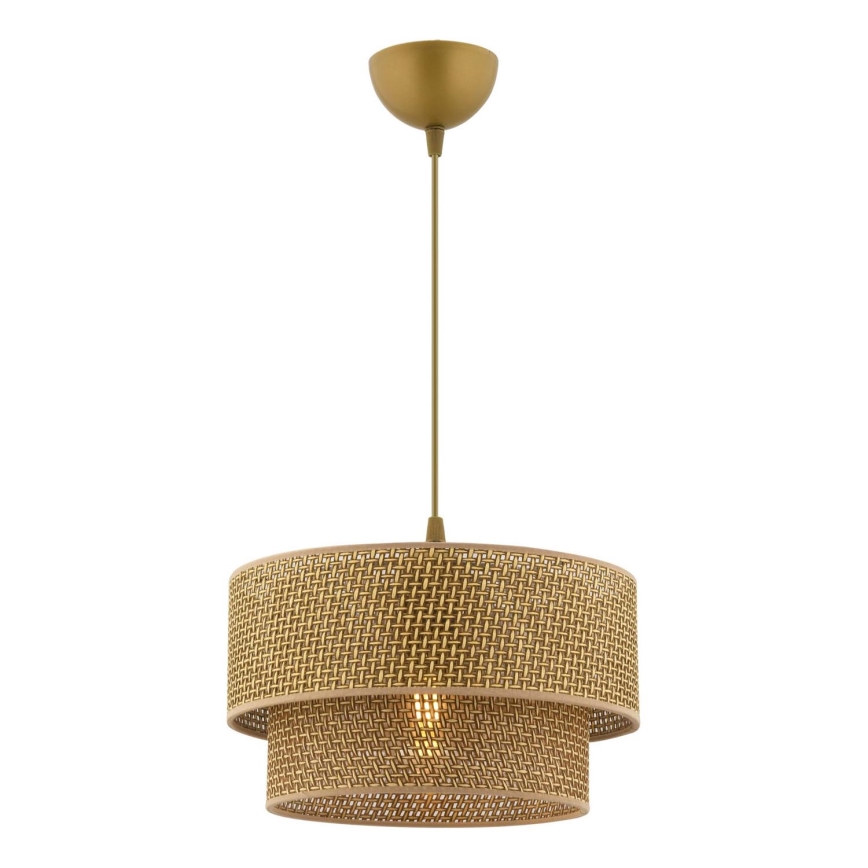 Luster na lanku ECHO 1xE27/60W/230V hnedý