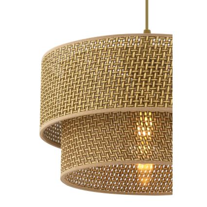 Luster na lanku ECHO 1xE27/60W/230V hnedý