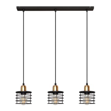 Luster na lanku EDISON 3xE27/15W/230V