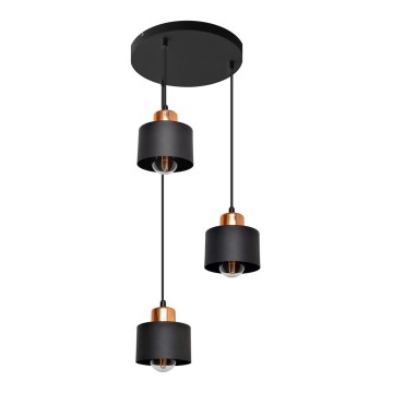 Luster na lanku EDISON 3xE27/15W/230V