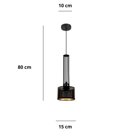 Luster na lanku ELIS 1xE27/60W/230V pr. 15 cm