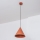 Luster na lanku ETNA II 1xE27/15W/230V pr. 18,5 cm oranžový