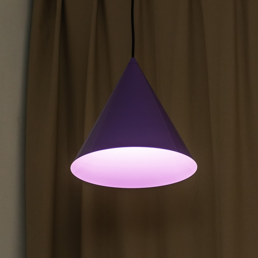 Luster na lanku ETNA II 1xE27/15W/230V pr. 25 cm fialový