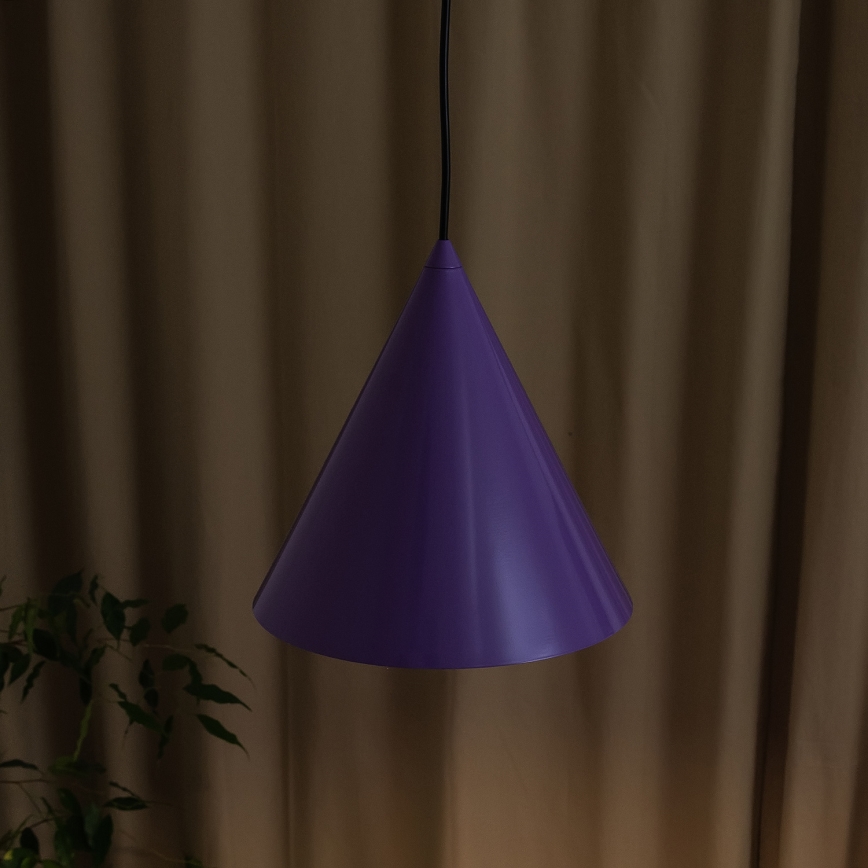 Luster na lanku ETNA II 1xE27/15W/230V pr. 25 cm fialový