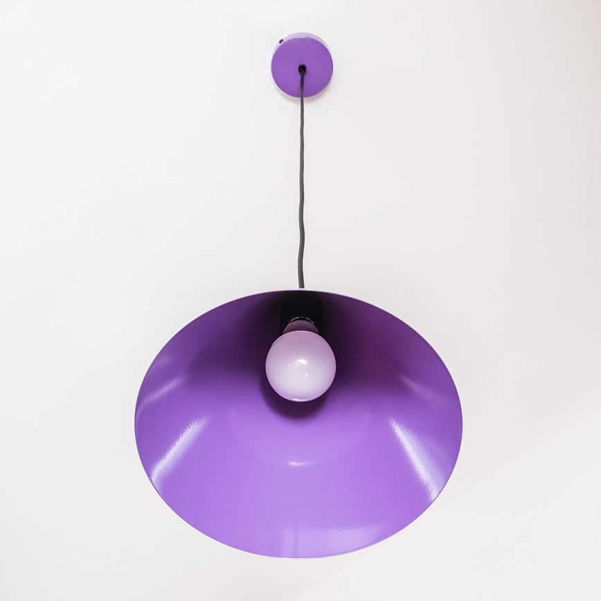 Luster na lanku ETNA II 1xE27/15W/230V pr. 25 cm fialový
