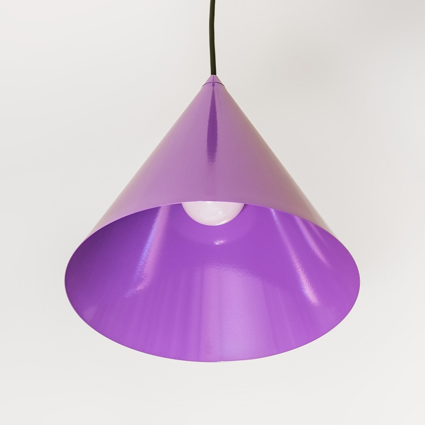 Luster na lanku ETNA II 1xE27/15W/230V pr. 25 cm fialový