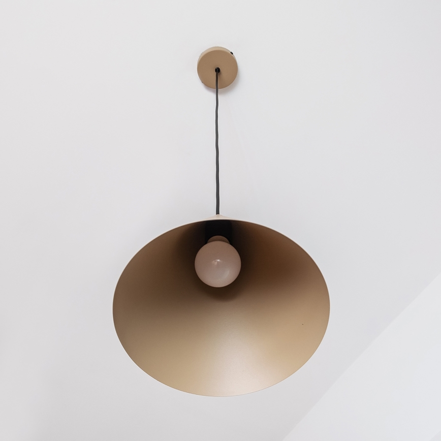 Luster na lanku ETNA II 1xE27/15W/230V priem. 25 cm béžový