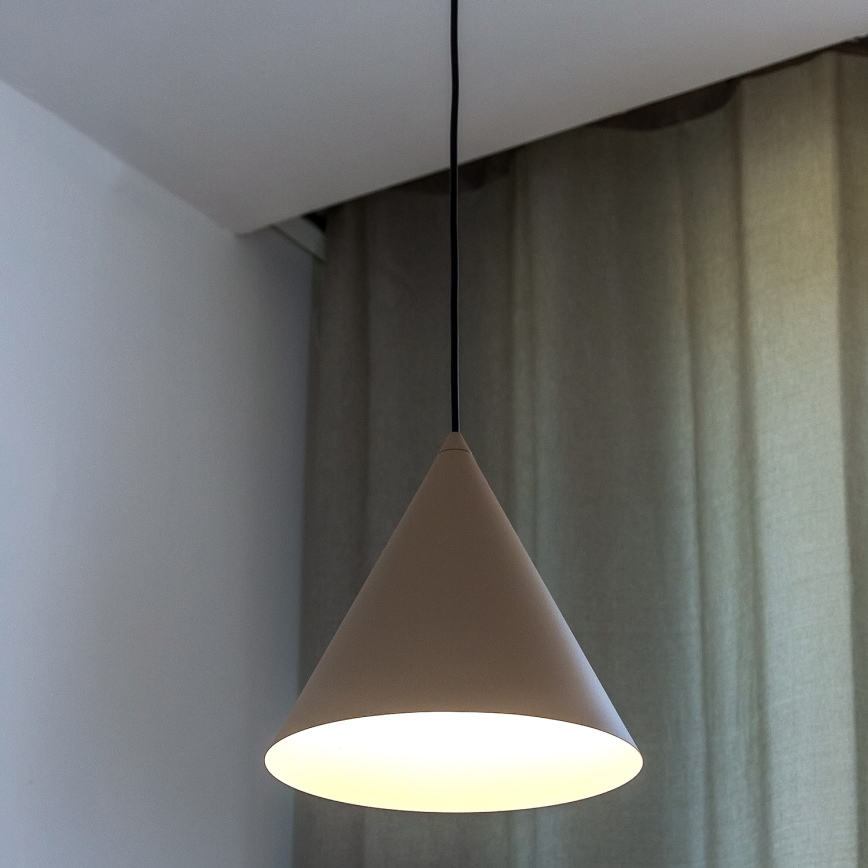 Luster na lanku ETNA II 1xE27/15W/230V priem. 25 cm béžový