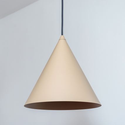 Luster na lanku ETNA II 1xE27/15W/230V priem. 25 cm béžový