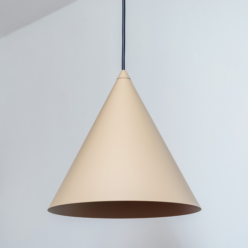 Luster na lanku ETNA II 1xE27/15W/230V priem. 25 cm béžový