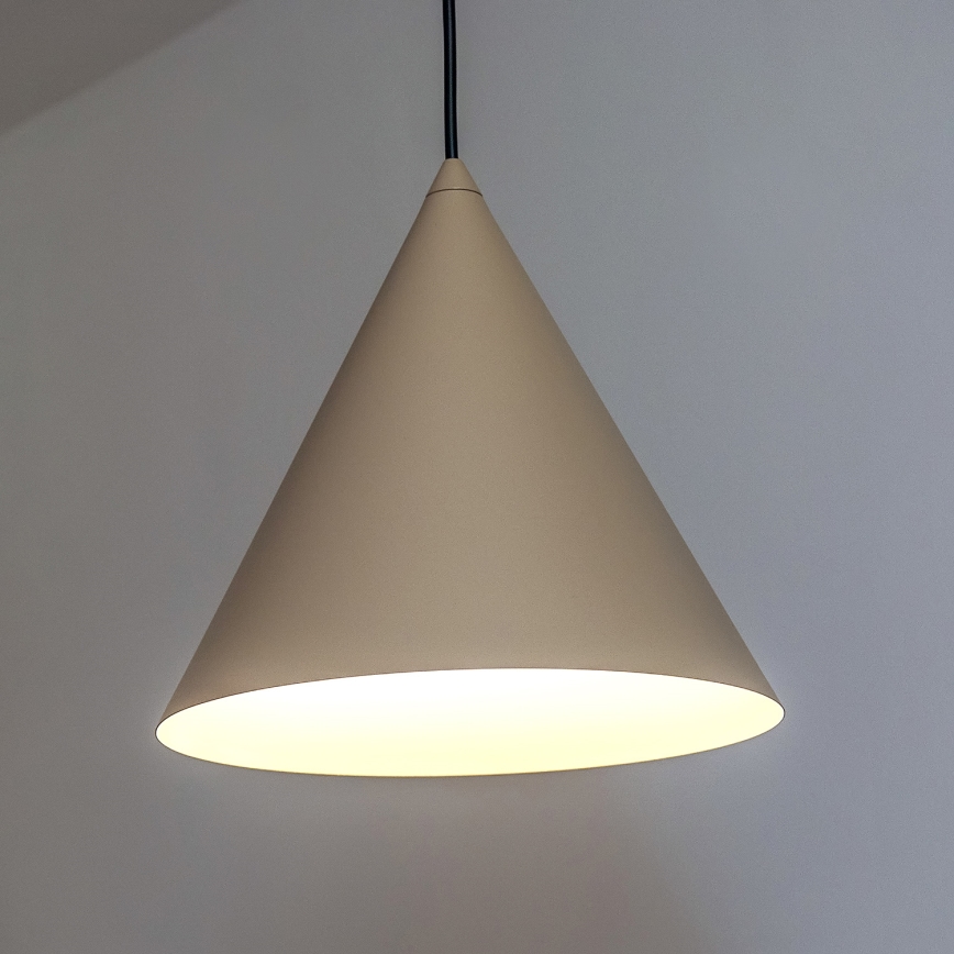 Luster na lanku ETNA II 1xE27/15W/230V priem. 25 cm béžový