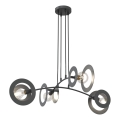 Luster na lanku EUFORIA 4xE27/15W/230V čierna