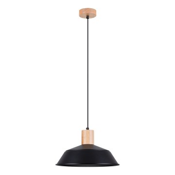 Luster na lanku FANO 1xE27/15W/230V pr. 34 cm čierna