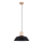 Luster na lanku FANO 1xE27/15W/230V pr. 34 cm čierna
