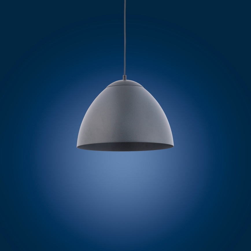 Luster na lanku FARO 1xE27/60W/230V šedá