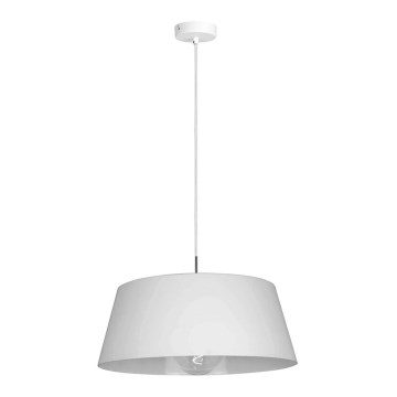 Luster na lanku FIONA 1xE27/60W/230V ø 48 cm biela