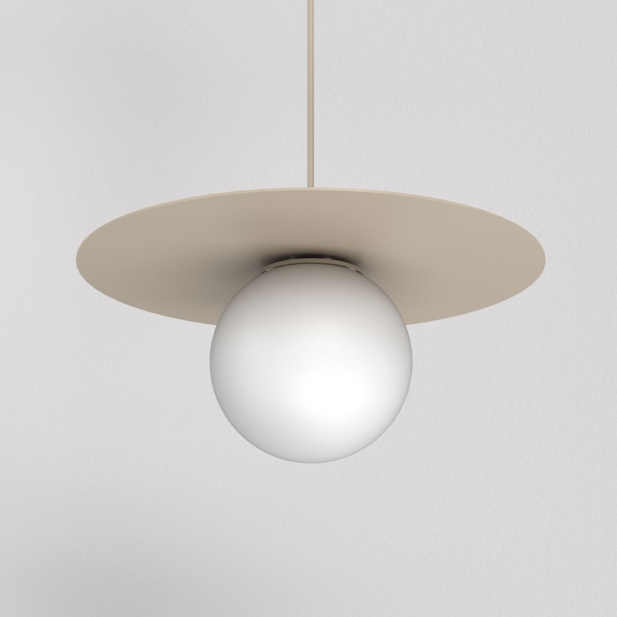 Luster na lanku FLAT 1xE27/15W/230V béžová