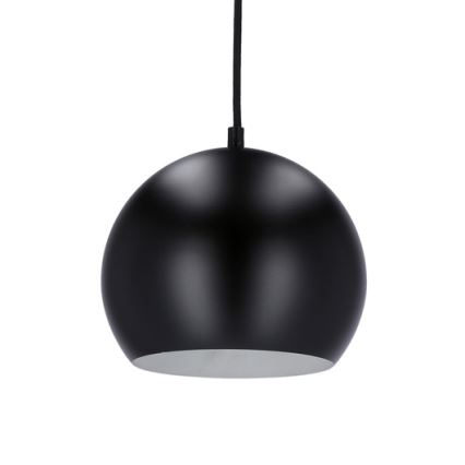 Luster na lanku FLEN 1xE27/40W/230V pr. 20 cm čierna