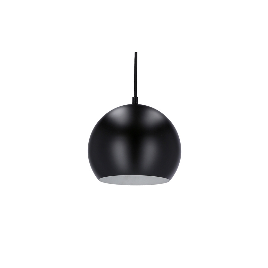 Luster na lanku FLEN 1xE27/40W/230V pr. 20 cm čierna