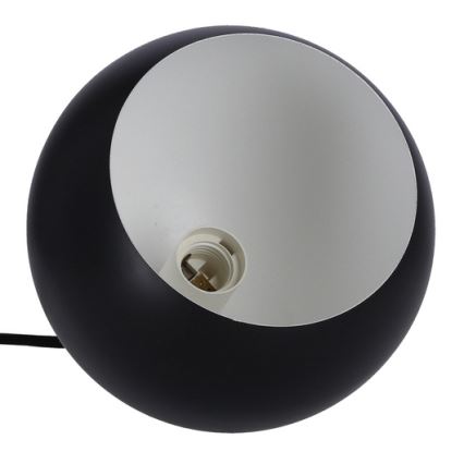 Luster na lanku FLEN 1xE27/40W/230V pr. 20 cm čierna