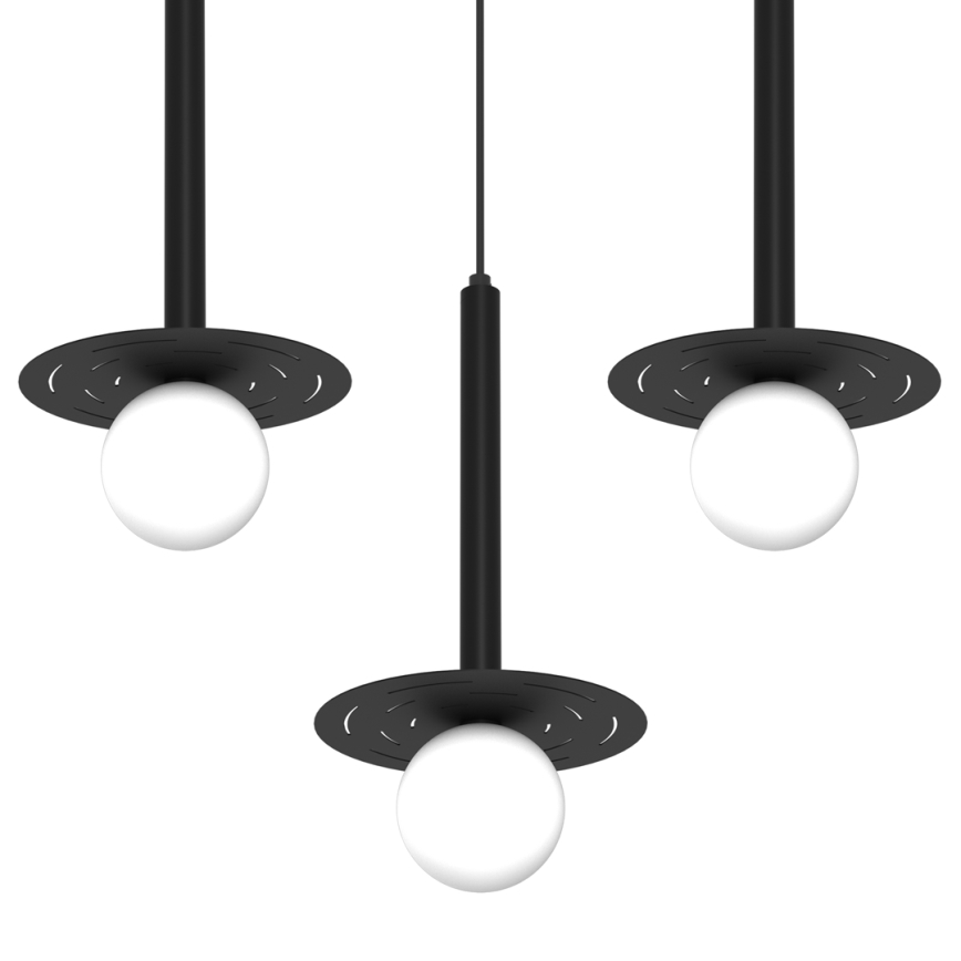 Luster na lanku FUTURA 3xG9/7W/230V čierna