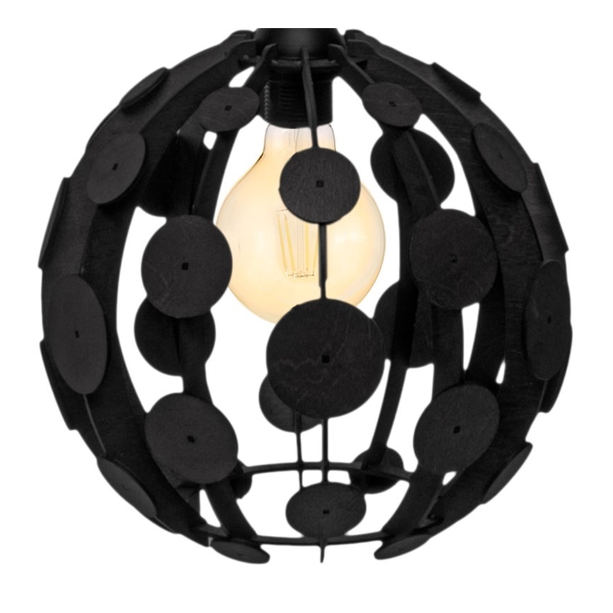 Luster na lanku GAIA 1xE27/60W/230V čierna pr. 18 cm