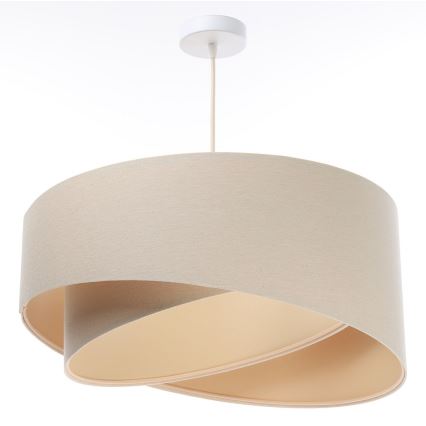 Luster na lanku GALAXY 1xE27/60W/230V béžová