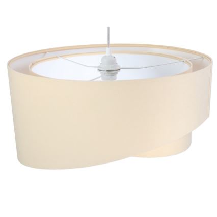 Luster na lanku GALAXY 1xE27/60W/230V krémová/biela