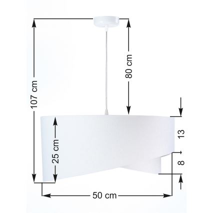 Luster na lanku GALAXY 1xE27/60W/230V