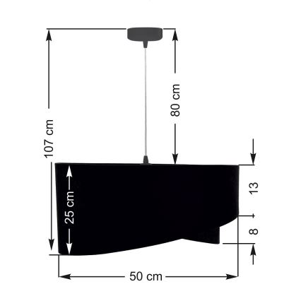 Luster na lanku GALAXY 1xE27/60W/230V