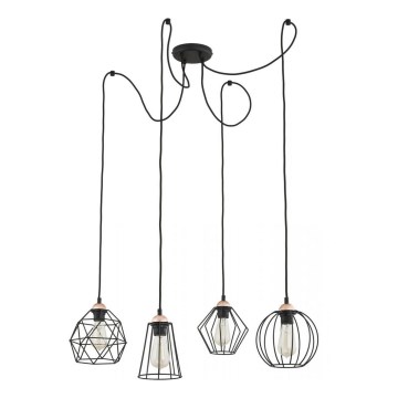 Luster na lanku GALAXY 4xE27/60W/230V pavúk