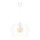 Luster na lanku GALL 1xE27/60W/230V biela
