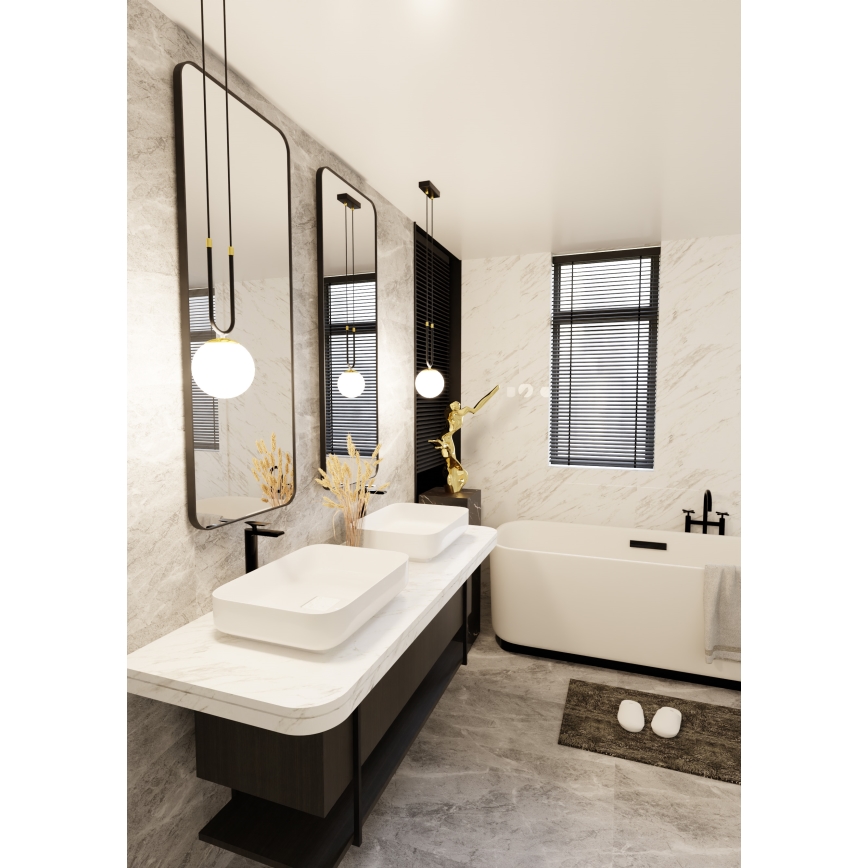Luster na lanku GLAM 1xE14/10W/230V čierna