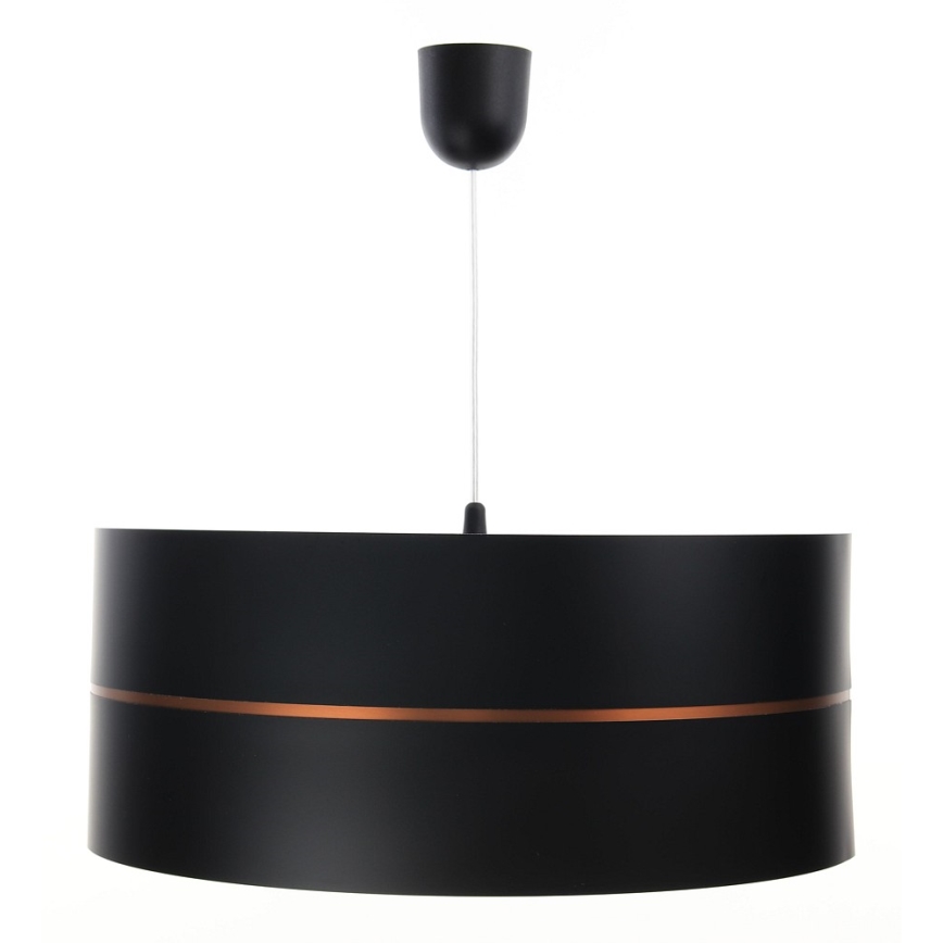 Luster na lanku GLAM HOME 1xE27/60W/230V pr. 40 cm čierna