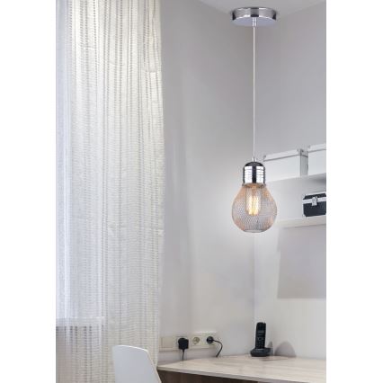 Luster na lanku GLIVA 1xE27/60W/230V