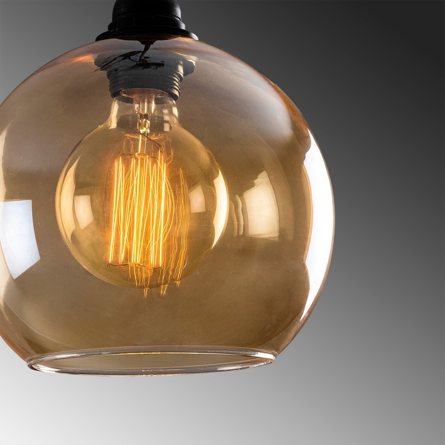 Luster na lanku GOLD 1xE27/40W/230V