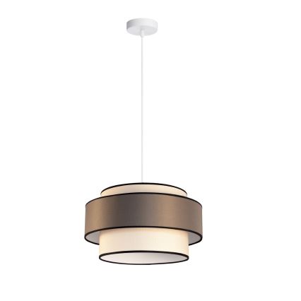 Luster na lanku GRACE 1xE27/60W/230V krémová/hnedá